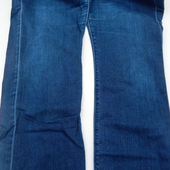 7 For All Mankind Jeans Mens Size 33 Blue Slimmy Dark Wash Tapered Leg - Picture 7 of 11